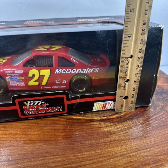 1992 Edition Racing Champions 1:24 McDonald's #27 Nascar‎ Jimmy Spencer - Picture 8 of 8